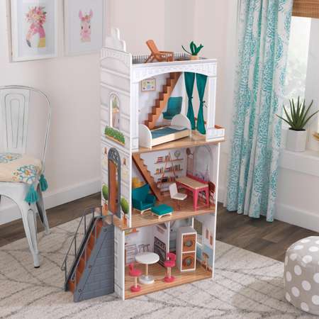 Домик для кукол KidKraft с мебелью