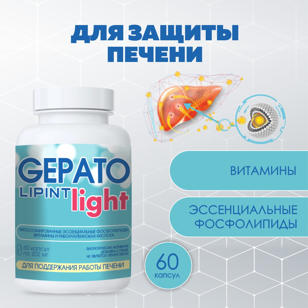 БАД VECTOR-MEDICA ГепатоЛИПИНТ ЛАЙТ для защиты печени, капсулы 202 мг №60 - фото 1