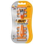 Бритва мужская BIC 3 Hybrid 1 ручка и 6 сменных кассет
