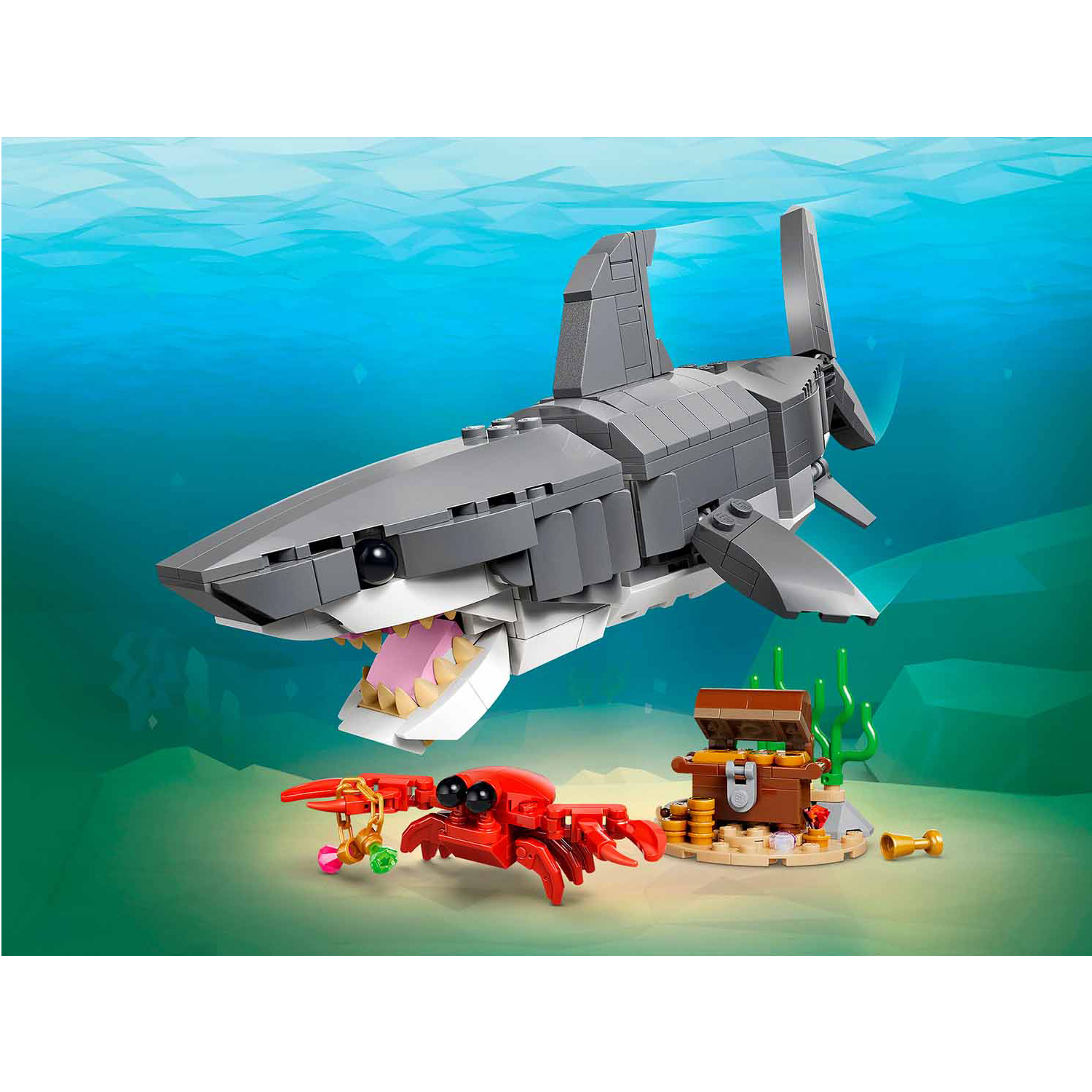 Конструктор LEGO Creator Акула с сундуком 379 дет. - фото 9