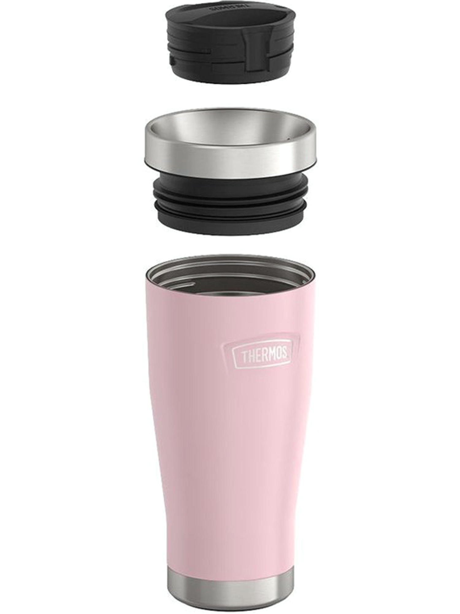 Термокружка для кофе чая 470 мл THERMOS ICON-1012 розовая – нержавеющая сталь герметичная тепло/холод 7/22 часа - фото 8