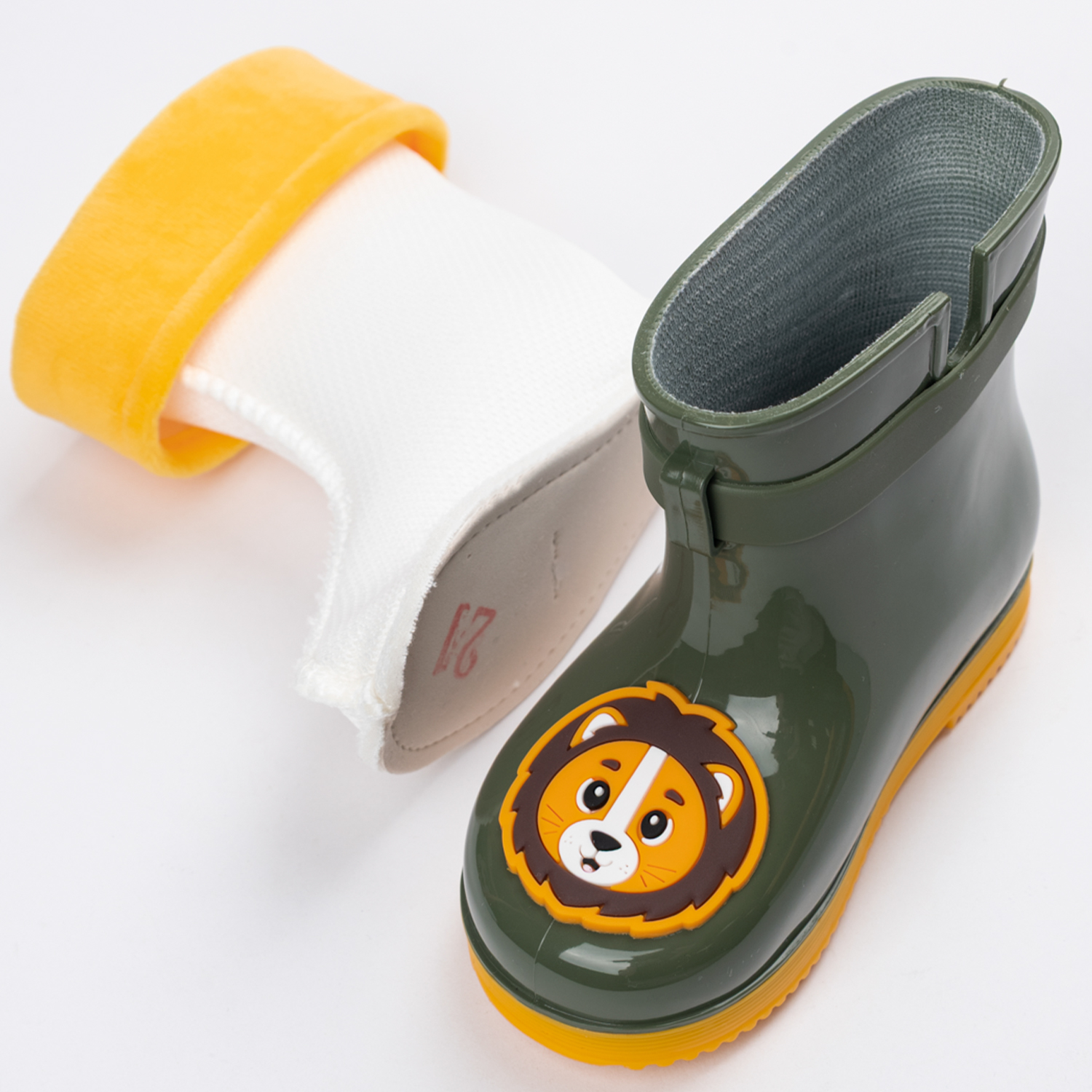 Резиновые сапоги TikkaGo 8U03_2433-1_khaki-yellow - фото 2