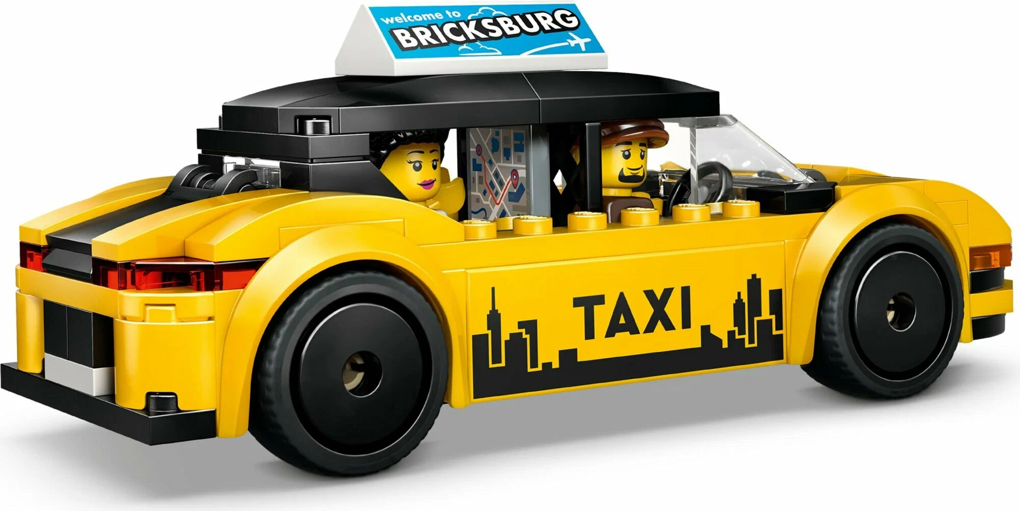 Конструктор LEGO City Желтое такси 60487 122 дет. - фото 3