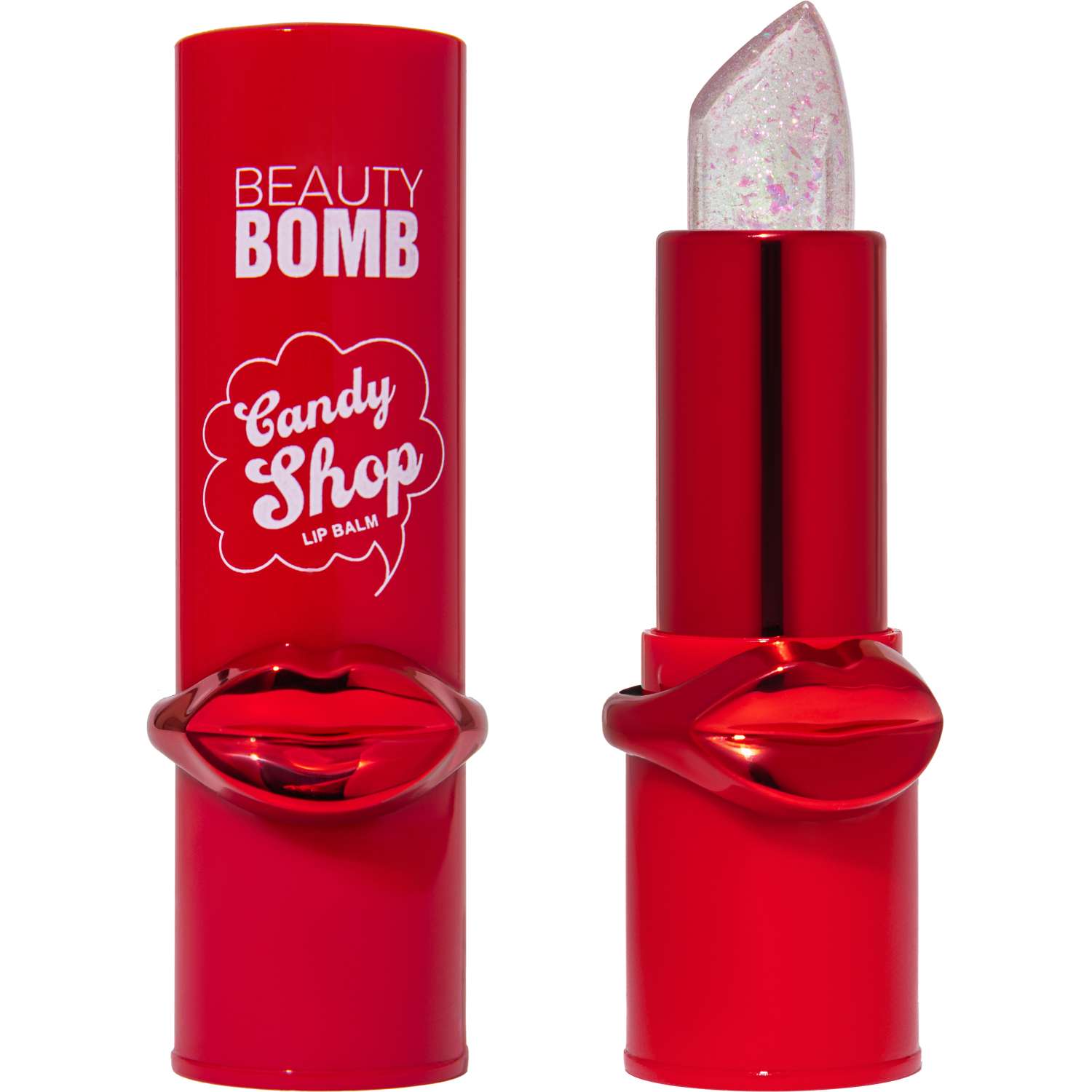 Бальзам для губ Beauty Bomb тон 01 Rose Glitz розовый с блестками - фото 1