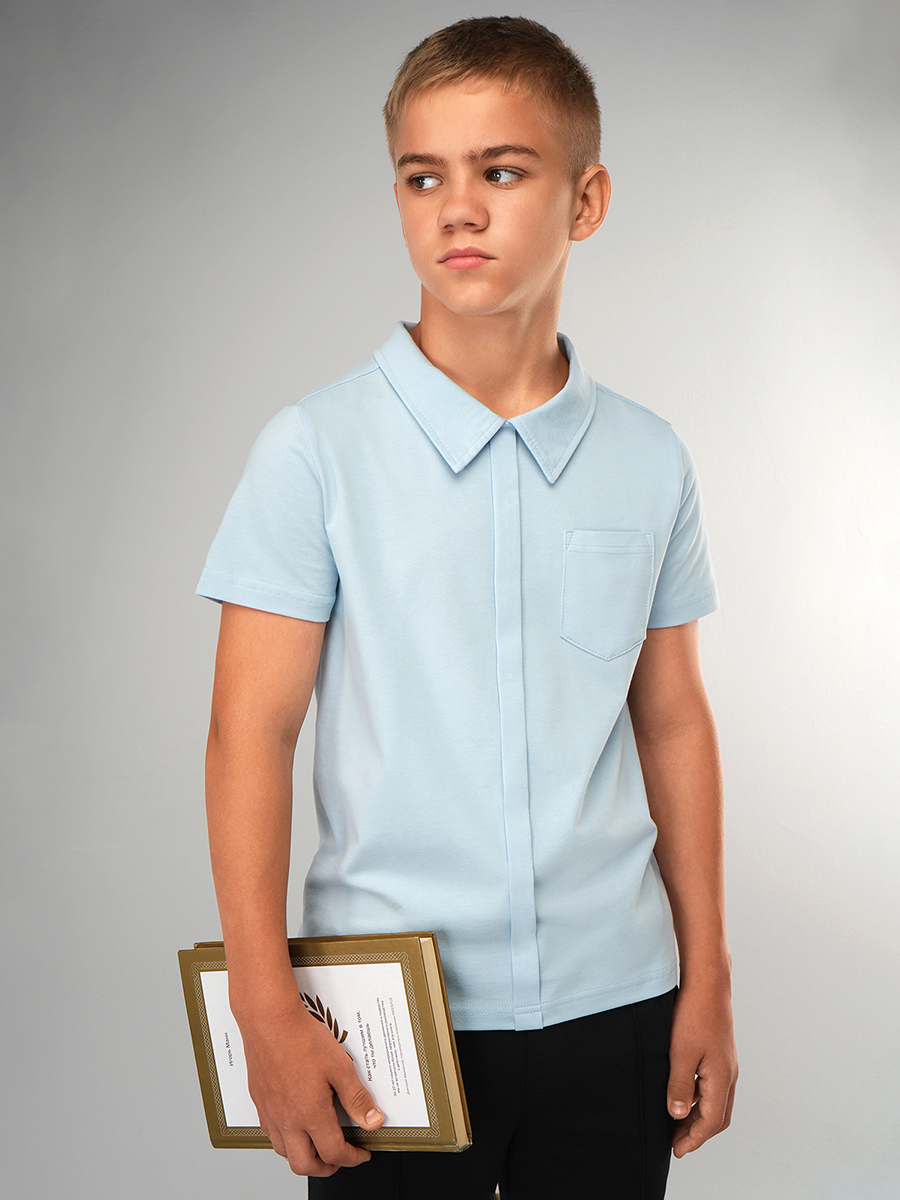 Футболка-поло HappyFox HF55152светло.голубой - фото 1