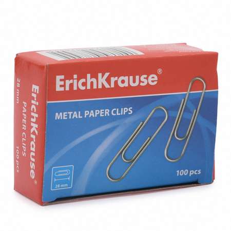 Скрепки ErichKrause 100 шт.