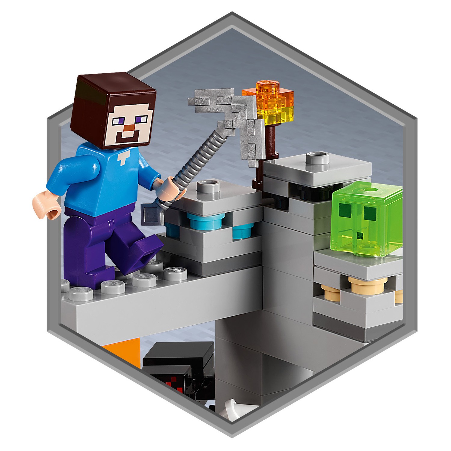 Конструктор LEGO Minecraft Заброшенная шахта - фото 9