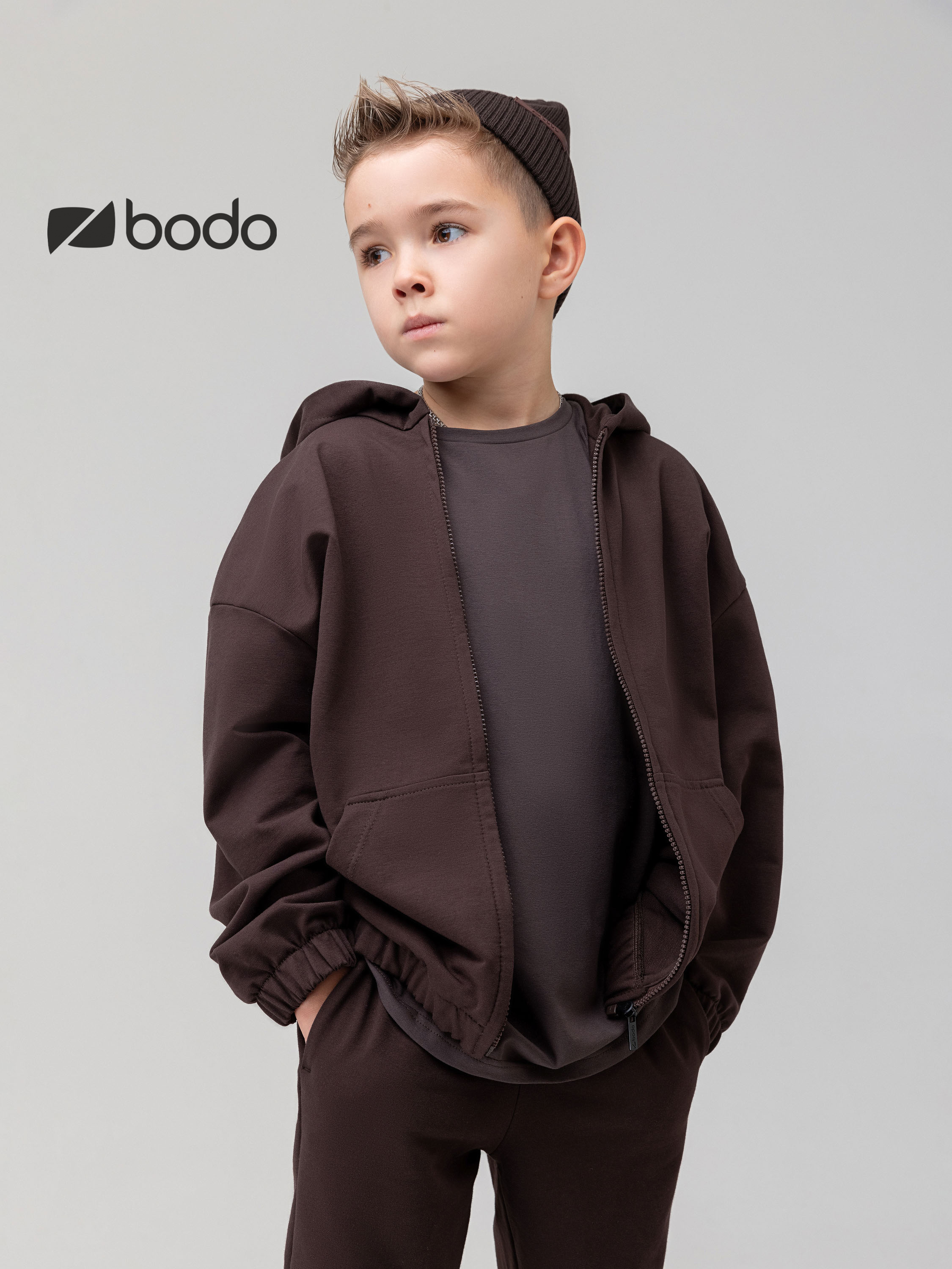 Костюм спортивный Bodo 11-671MU_кофейный - фото 6