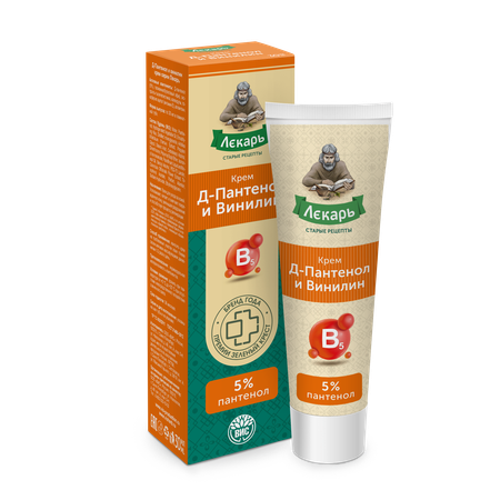 Крем Лекарь Д-Пантенол 5% с Винилином 30 мл 1 шт.