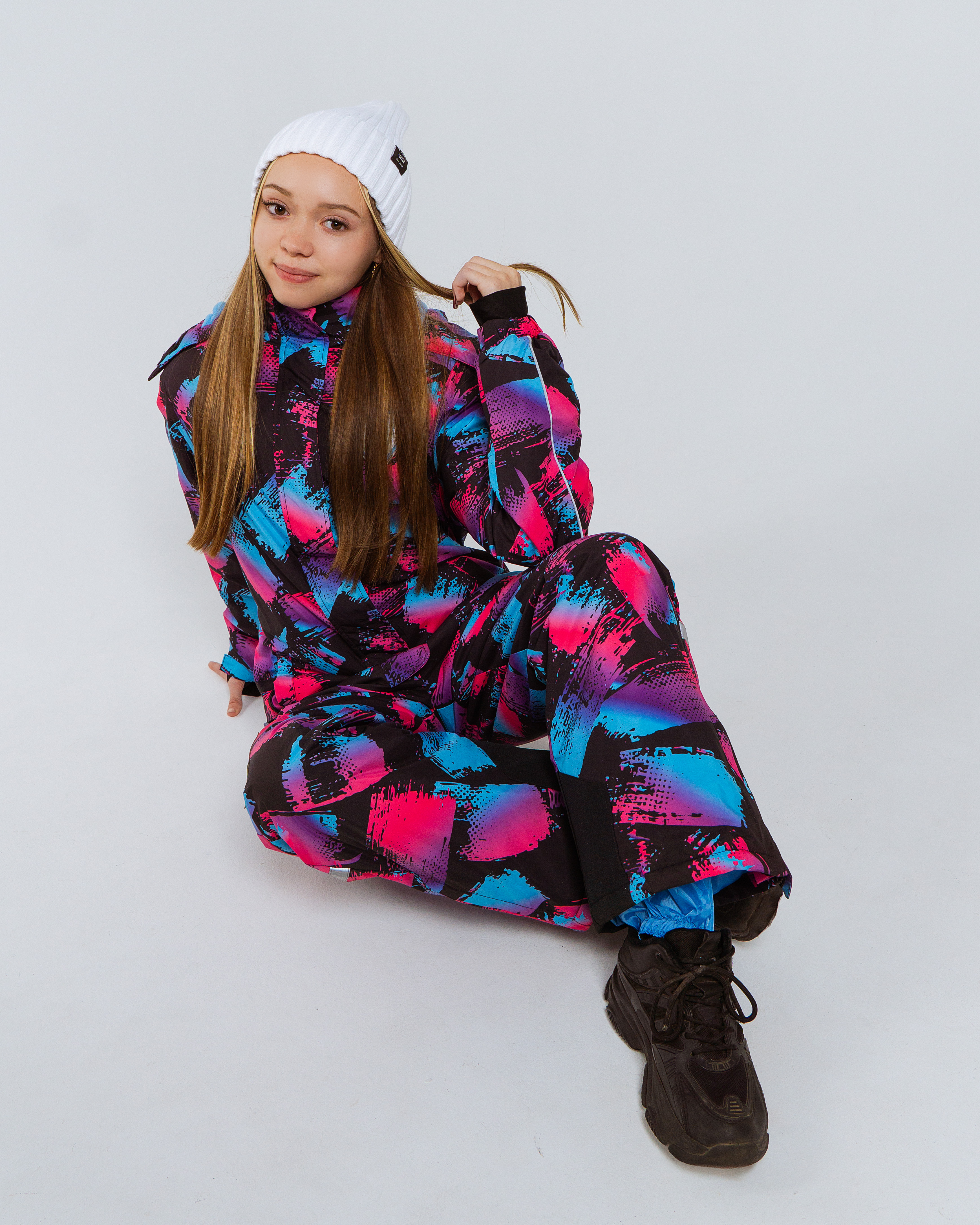 Комбинезон Saimaa GLO-10 черно-фиолетовый - фото 13