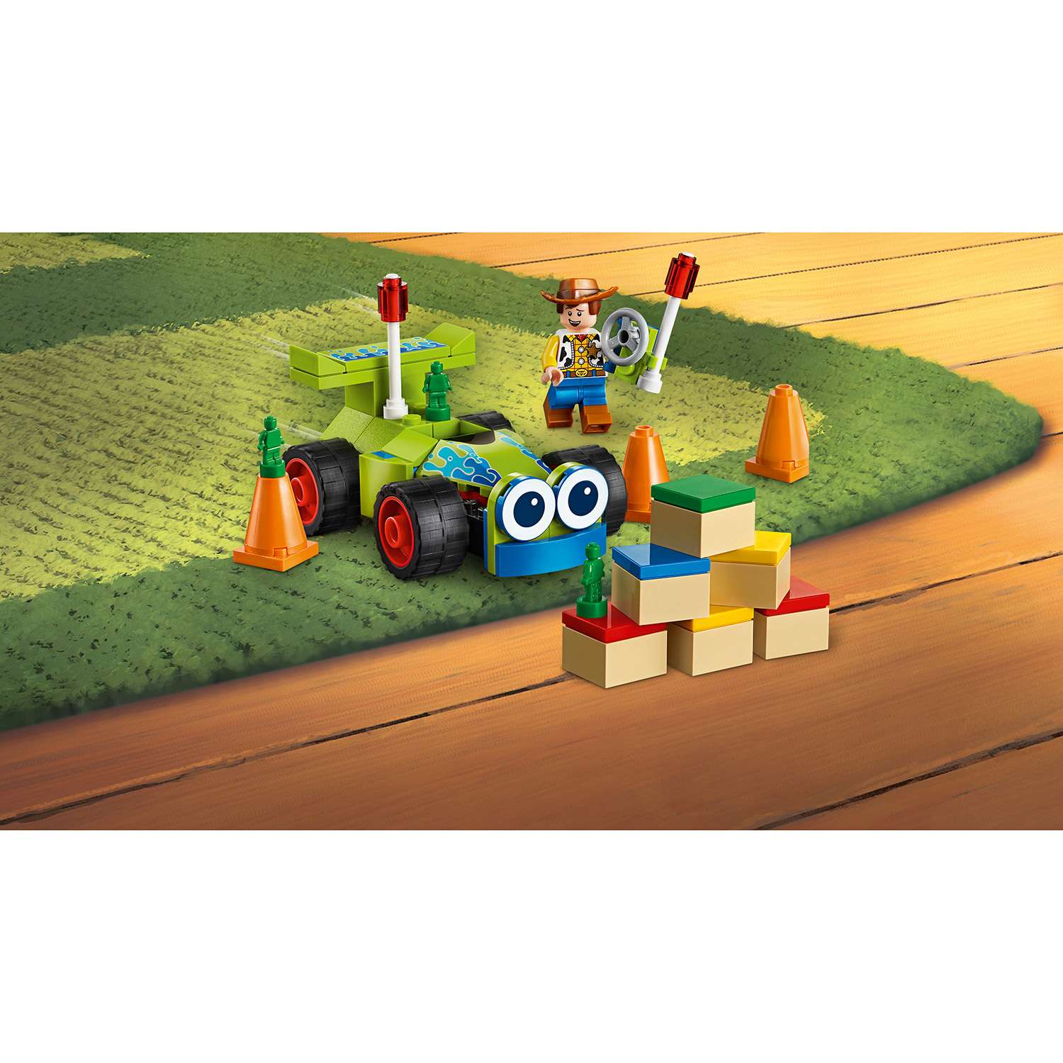 Конструктор LEGO 4+ Вуди на машине блочный - фото 11