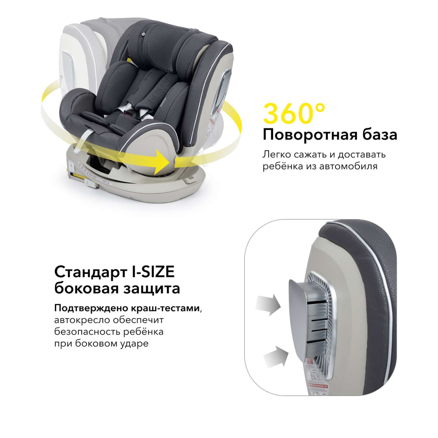 Автокресло Happy Baby I-Unix Isofix 0+/1/2/3 (0-36 кг) - фото 15