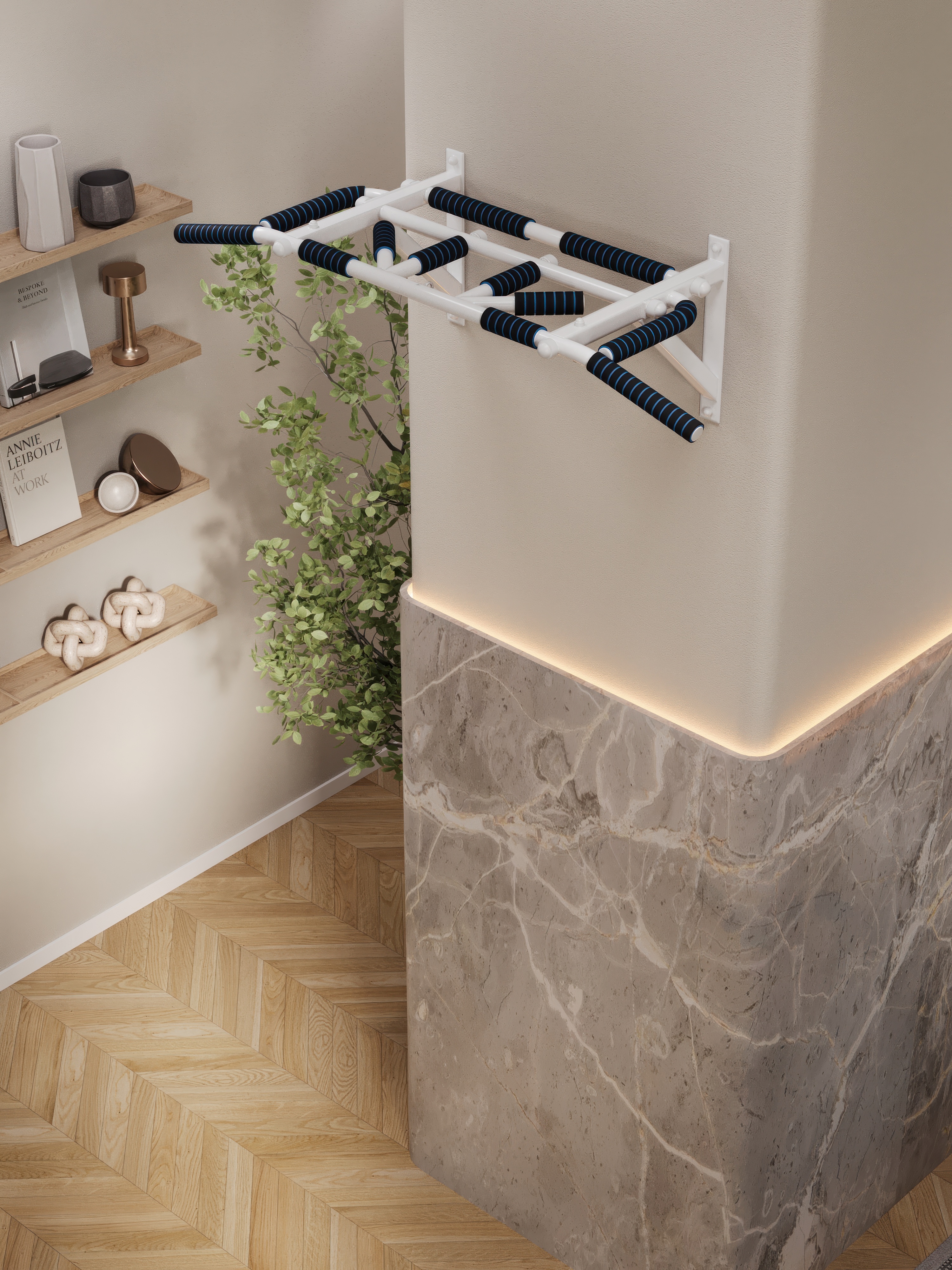 Турник настенный "Тарантул" COMFORT с неопреновыми ручками - фото 8