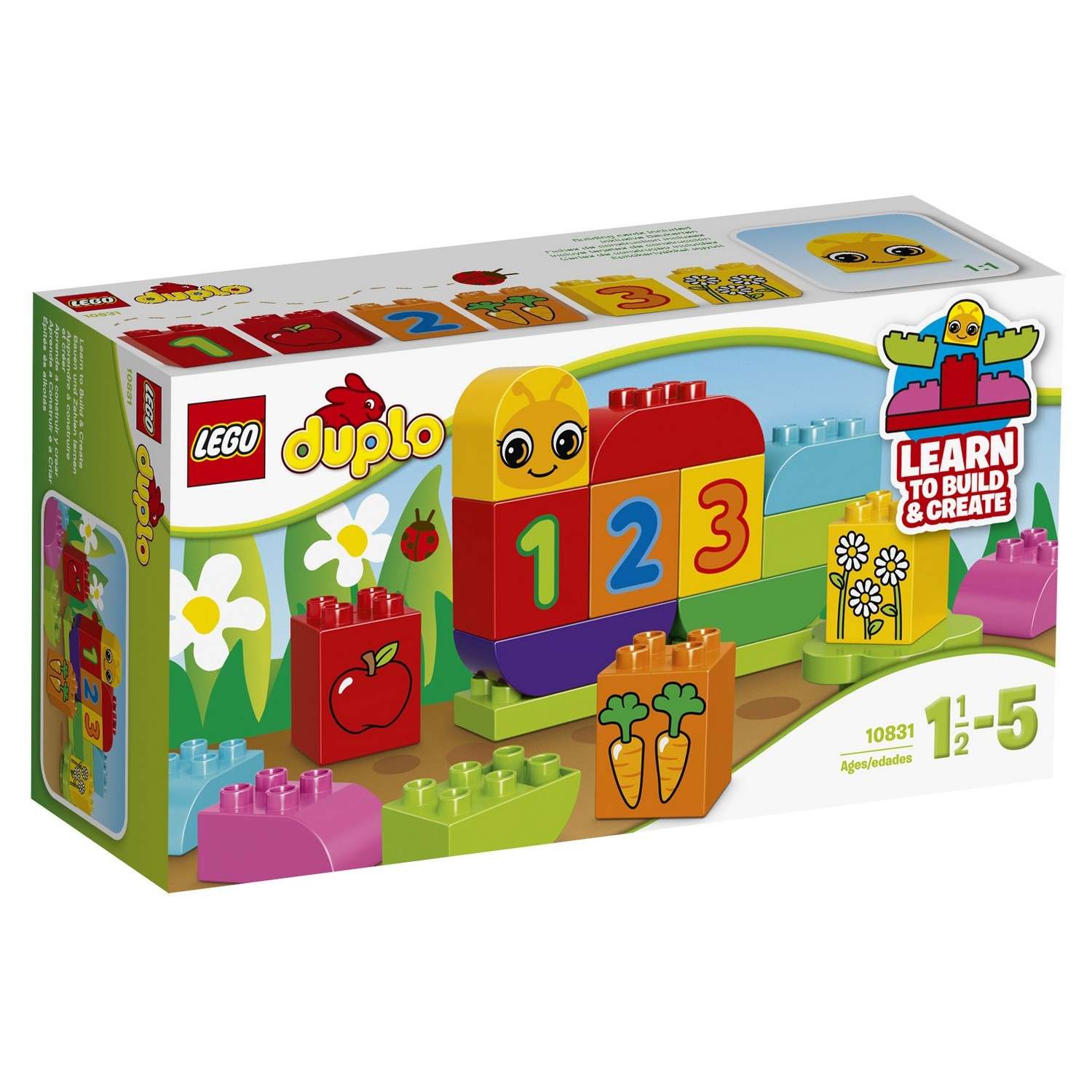 Конструктор LEGO DUPLO Моя веселая гусеница блочный - фото 2