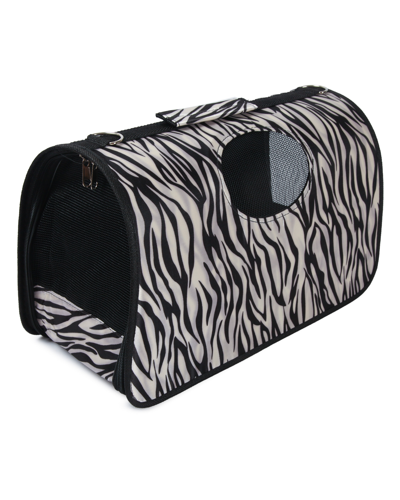 Переноска для непродуктивных животных Barbaks Зебра S 44*22*26см - фото 5