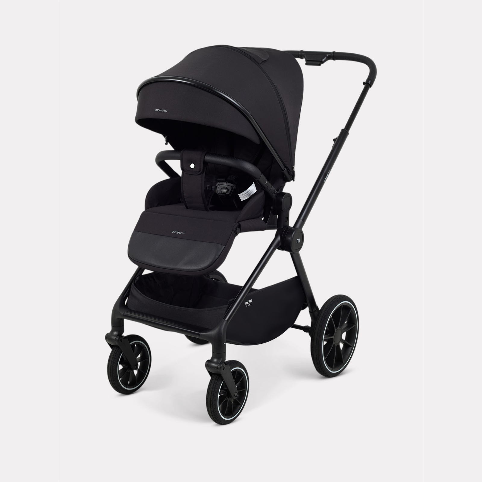 Коляска 3в1 MOWbaby Amber pro серый - фото 8