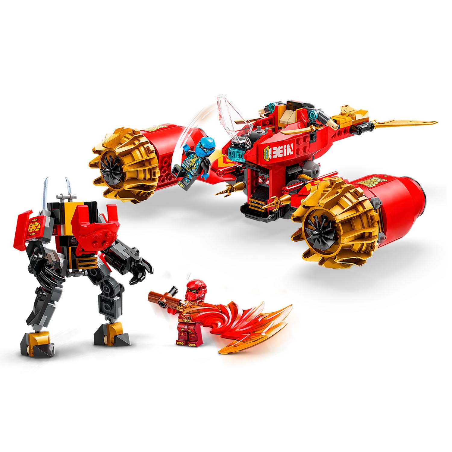 Конструктор LEGO NINJAGO Штормовой мотоцикл робота Кая 33 дет. - фото 11