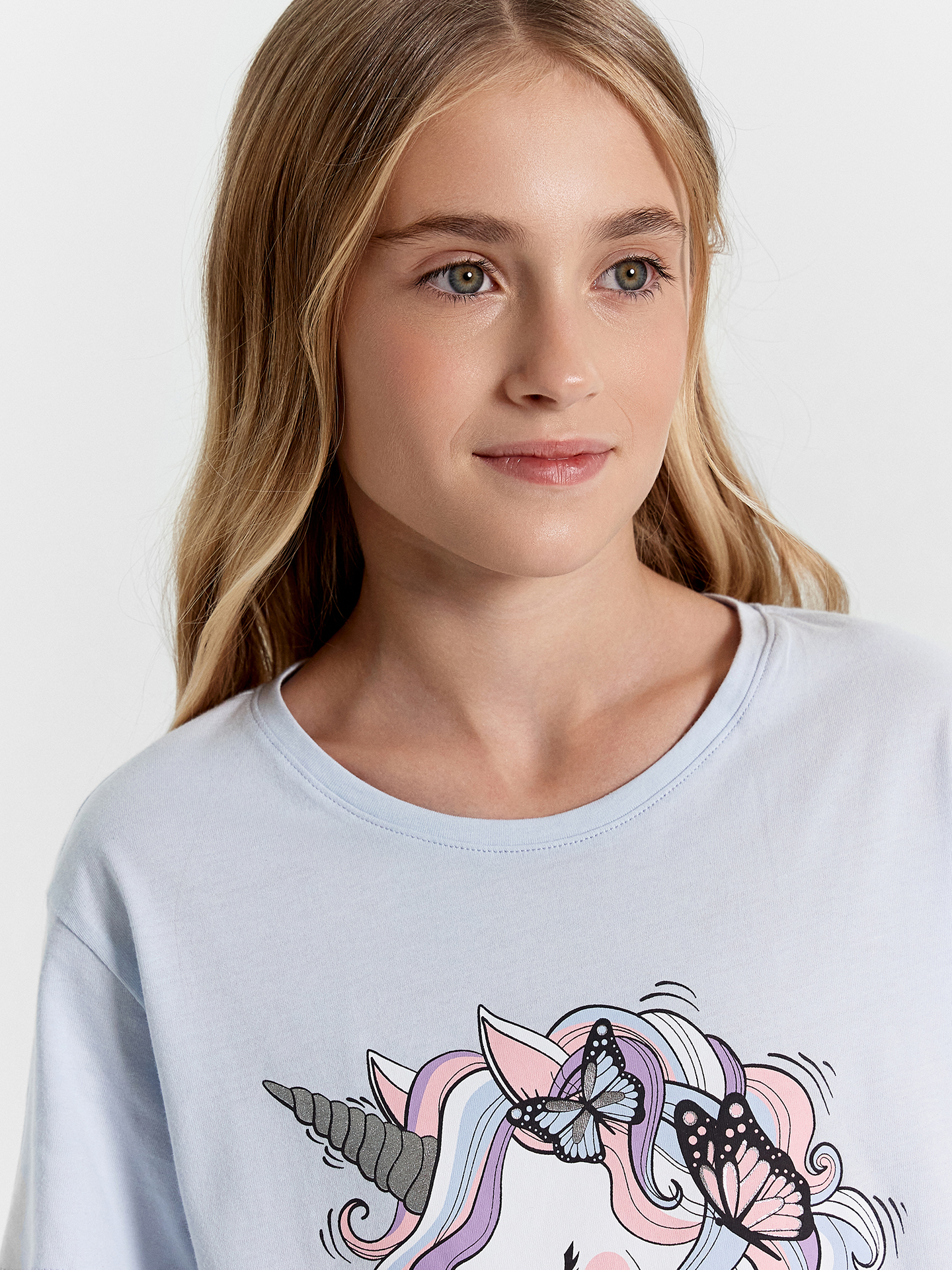 Пижама Mark Formelle (Марк Формэль) 567728/голубой +бабочки на голубом - фото 5