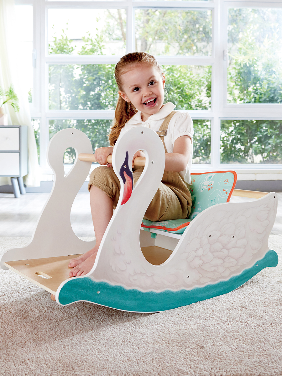 Качалка Hape лошадка, с ручкой - фото 3