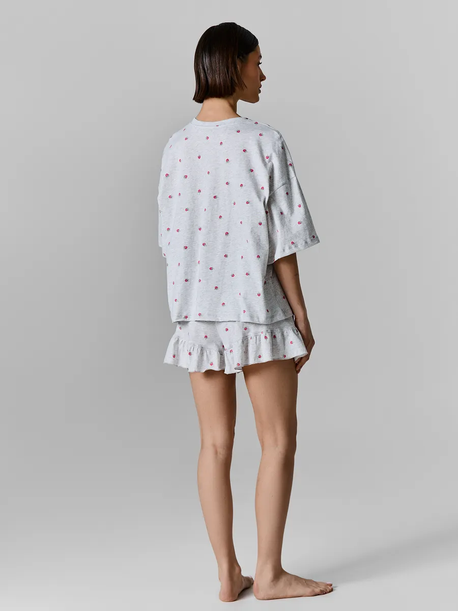 Пижама Mark Formelle (Марк Формэль) 592670/малина на св.сером меланже - фото 4