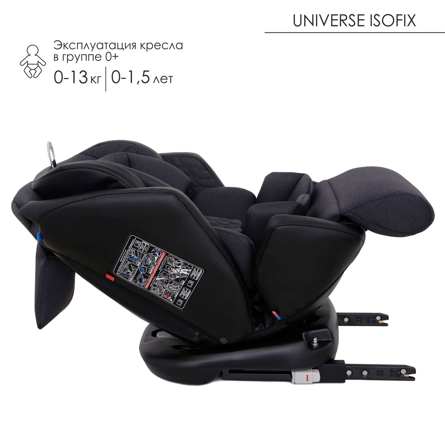 Автокресло Olsson Universe Black Isofix 0+/1/2/3 (0-36 кг) - фото 9