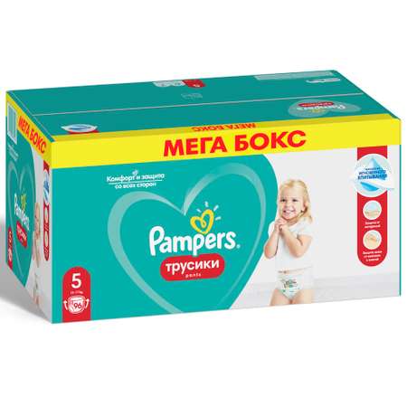 Трусики Pampers Pants 5 (12-17 кг) 96 шт.