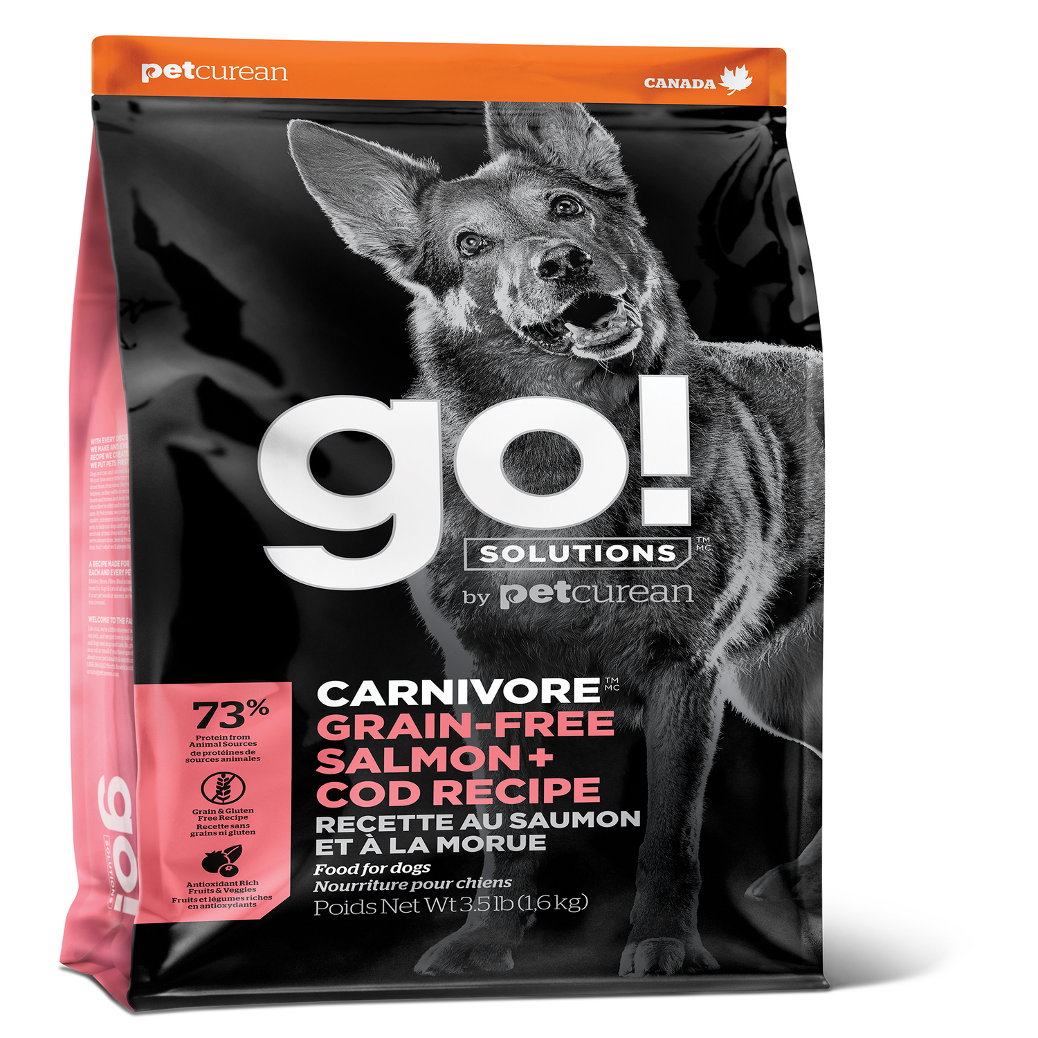 Корм для собак GO 1.59кг беззерновой c лососем и треской - фото 1