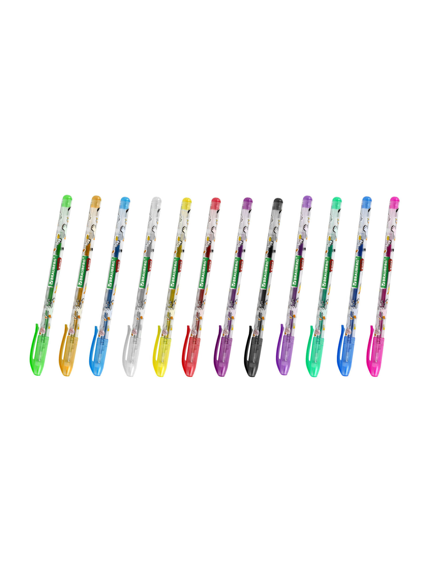 Ручка гелевая Brauberg 12 шт. - фото 10