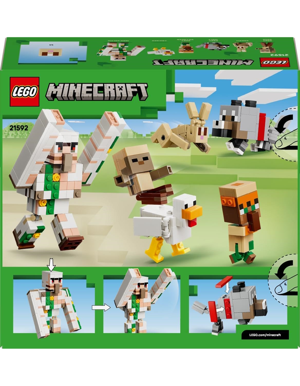 Конструктор LEGO Minecraft Куриный наездник 428 дет. - фото 9