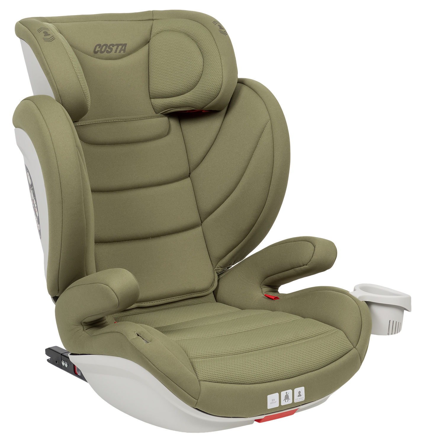 Автокресло Costa YB802A Isofix 2/3 (15-36 кг) хаки - фото 5