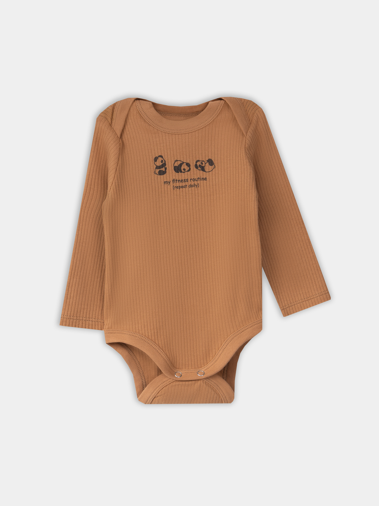 Боди 2 шт Mark Formelle (Марк Формэль) 13018-2/охра +панды на молочном - фото 3