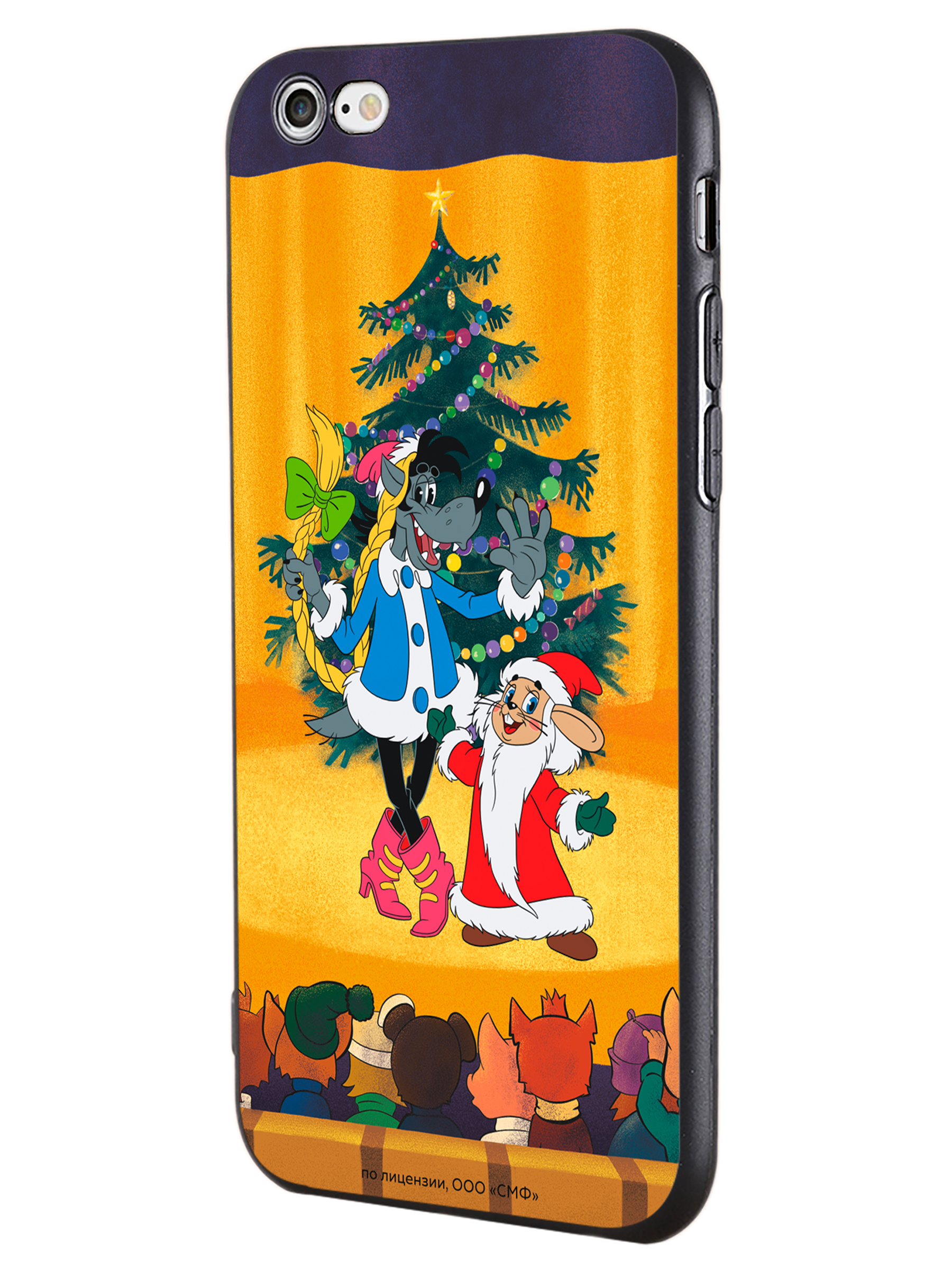 Силиконовый чехол Mcover для смартфона Apple iPhone 6S Союзмультфильм Давай-ка плясать выходи - фото 1