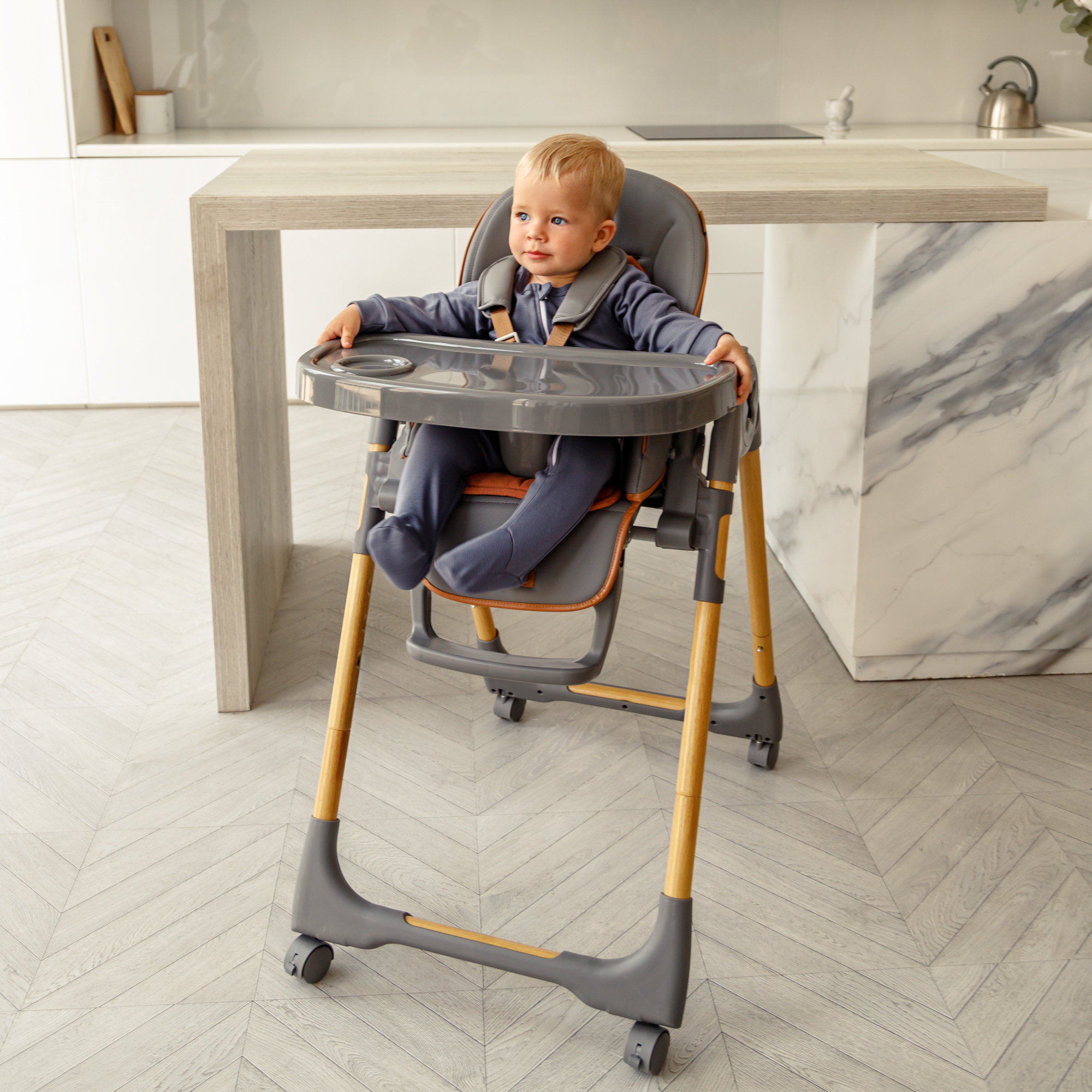 Стульчик для кормления Amarobaby Elegant трансформер - фото 22