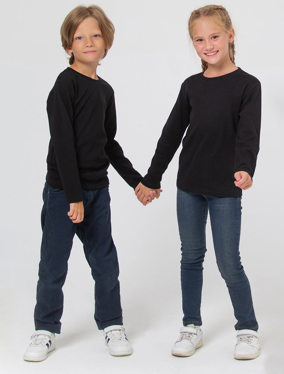 Лонгслив HappyFox HF5502черный - фото 2