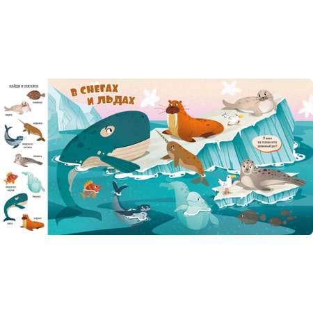Книжки-картонки Clever Найди и покажи малыш. Океаны и моря