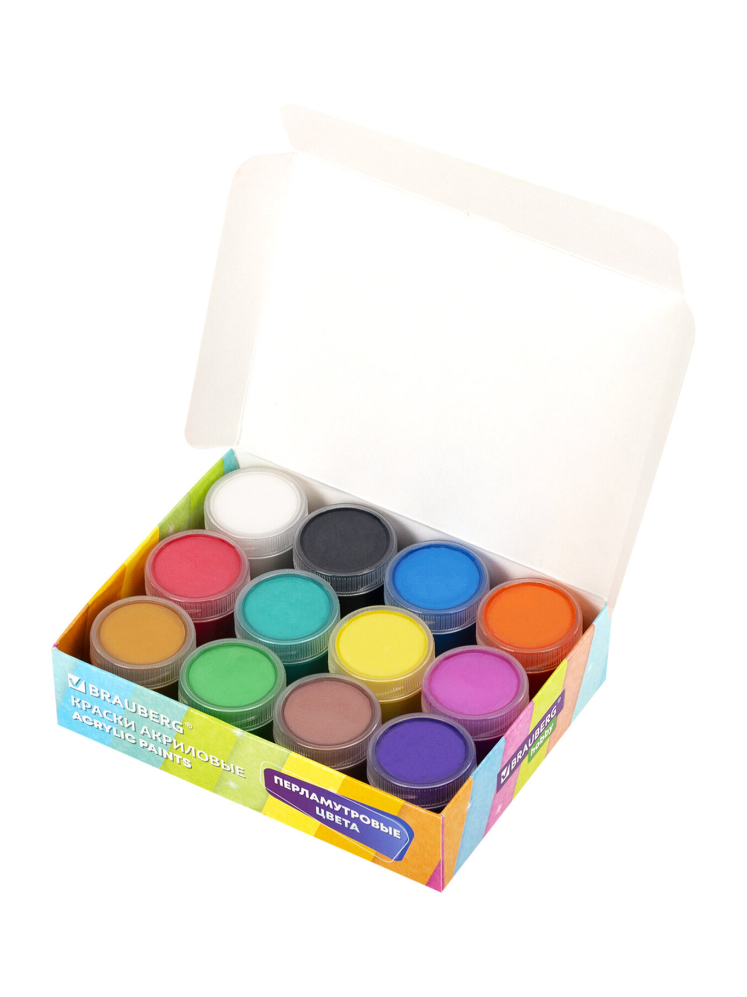 Краски акриловые Brauberg 12 цв. - фото 9