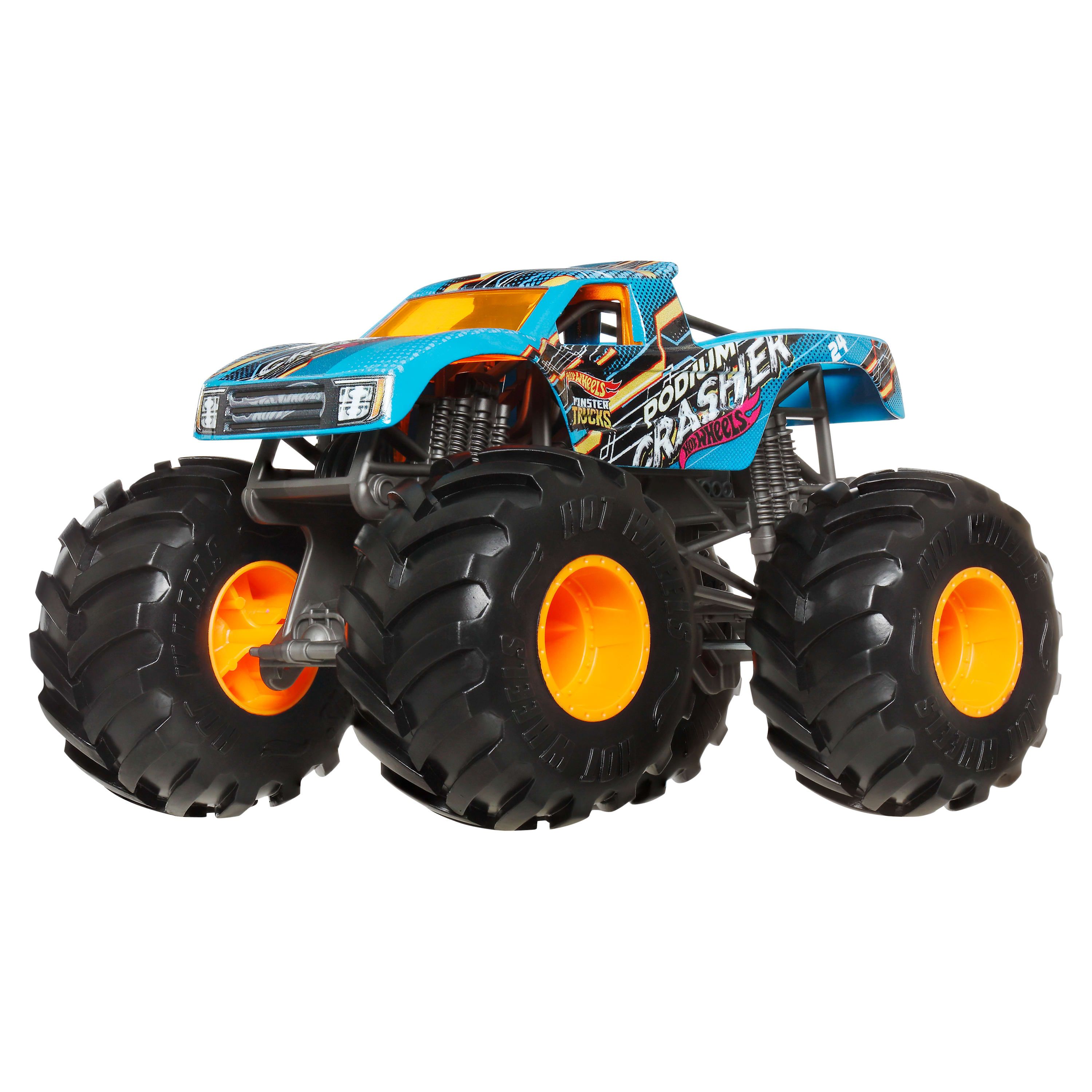 Монстр-трак Hot Wheels Monster Trucks 1:24 FYJ83/JDR15 - фото 3