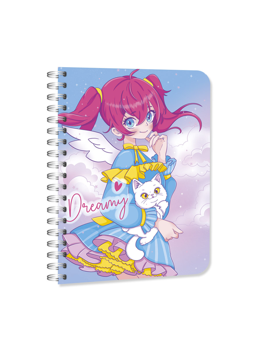 Блокнот Проф-Пресс в клетку А6 на гребне. Dreamy 48 лист. - фото 6