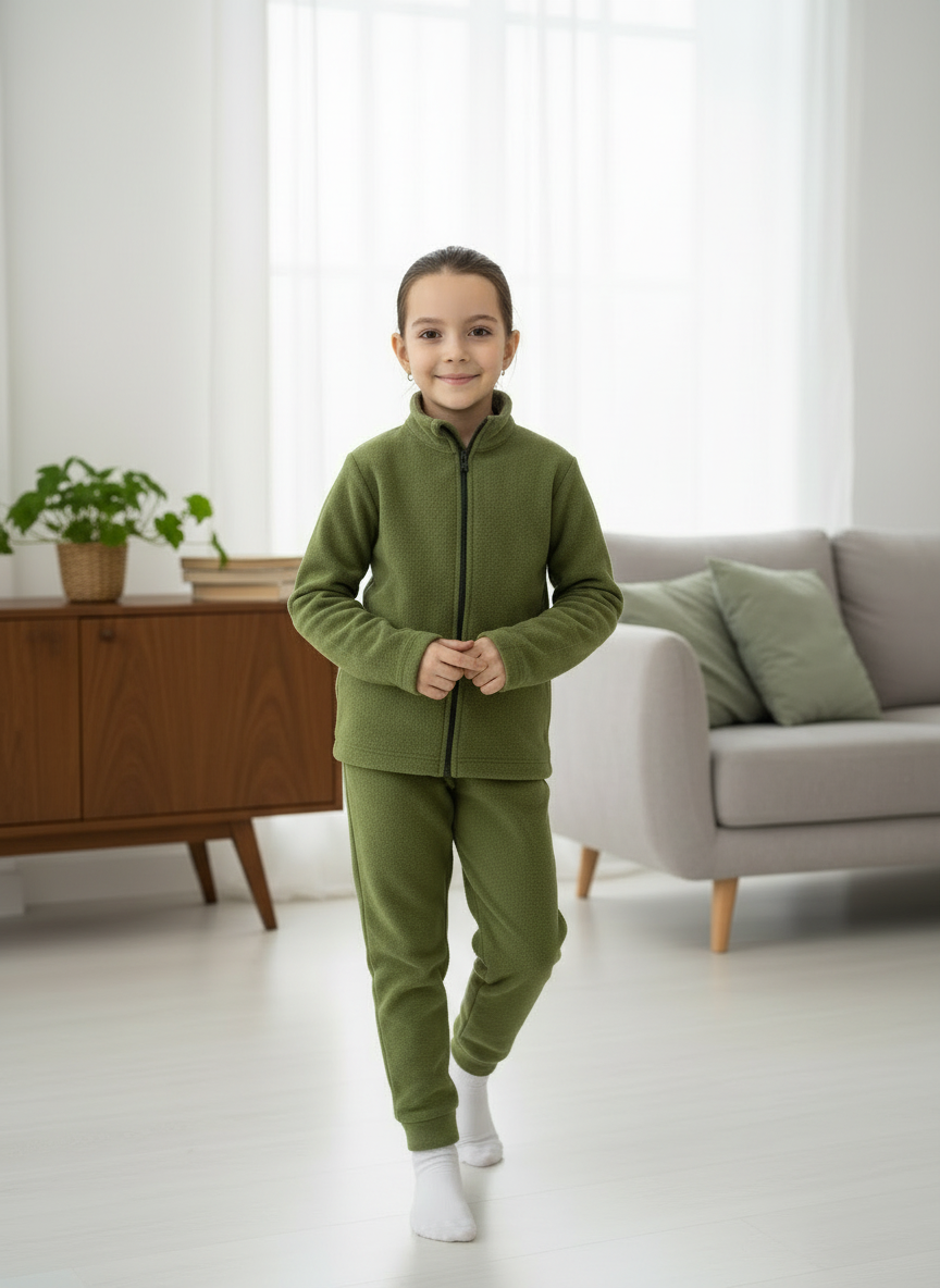 Толстовка и брюки Утенок 762(ш) хаки - фото 3