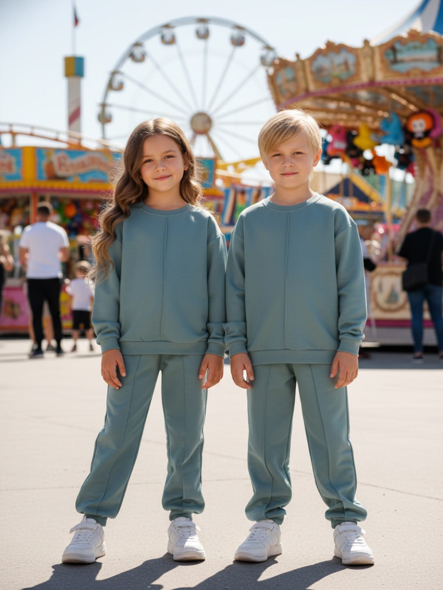 Костюм спортивный VEDDI 2260/6041фп-2024-полынь - фото 4