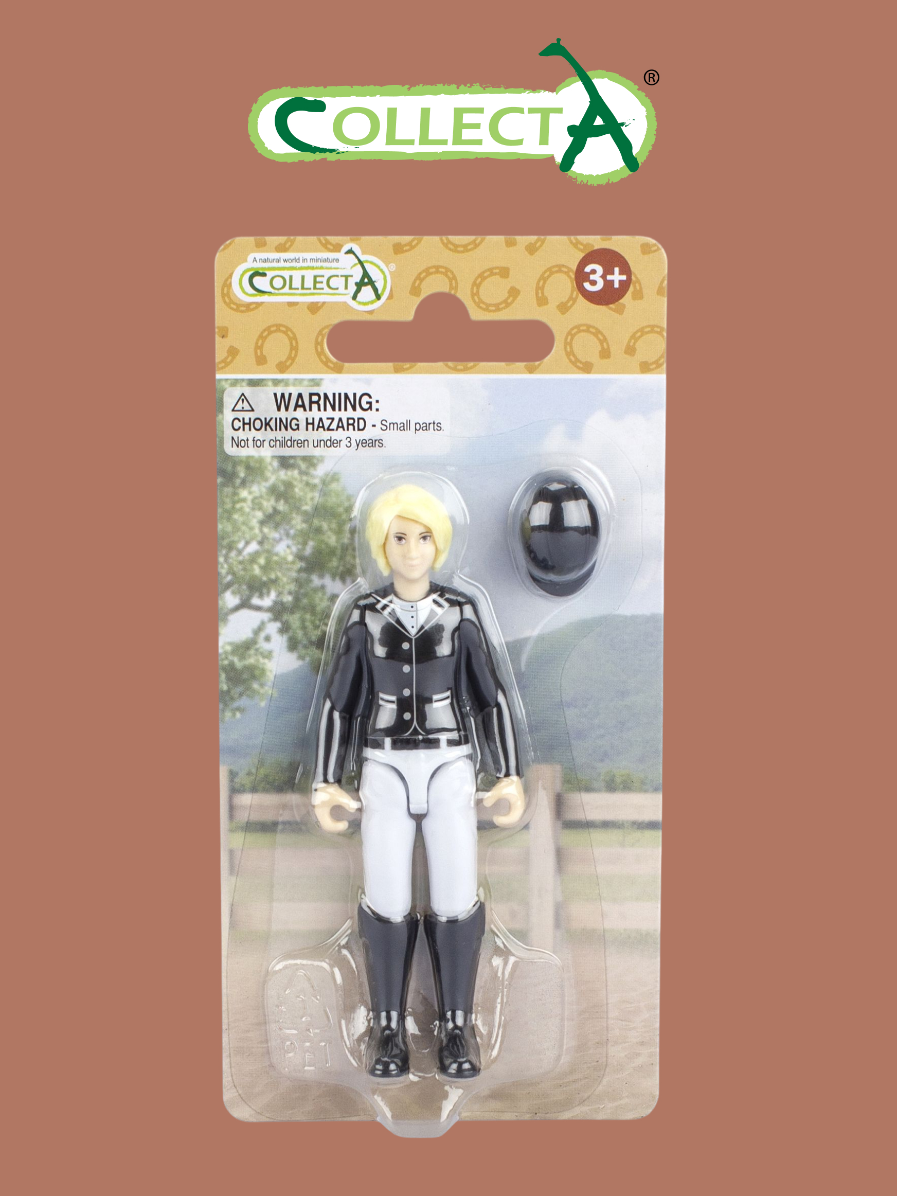 Фигурка Collecta Женщина жокей со шлемом - фото 1