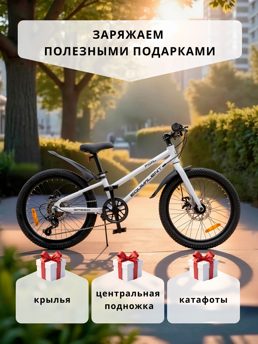 Двухколесный велосипед EQUIVALENT 20 дюймов - фото 4