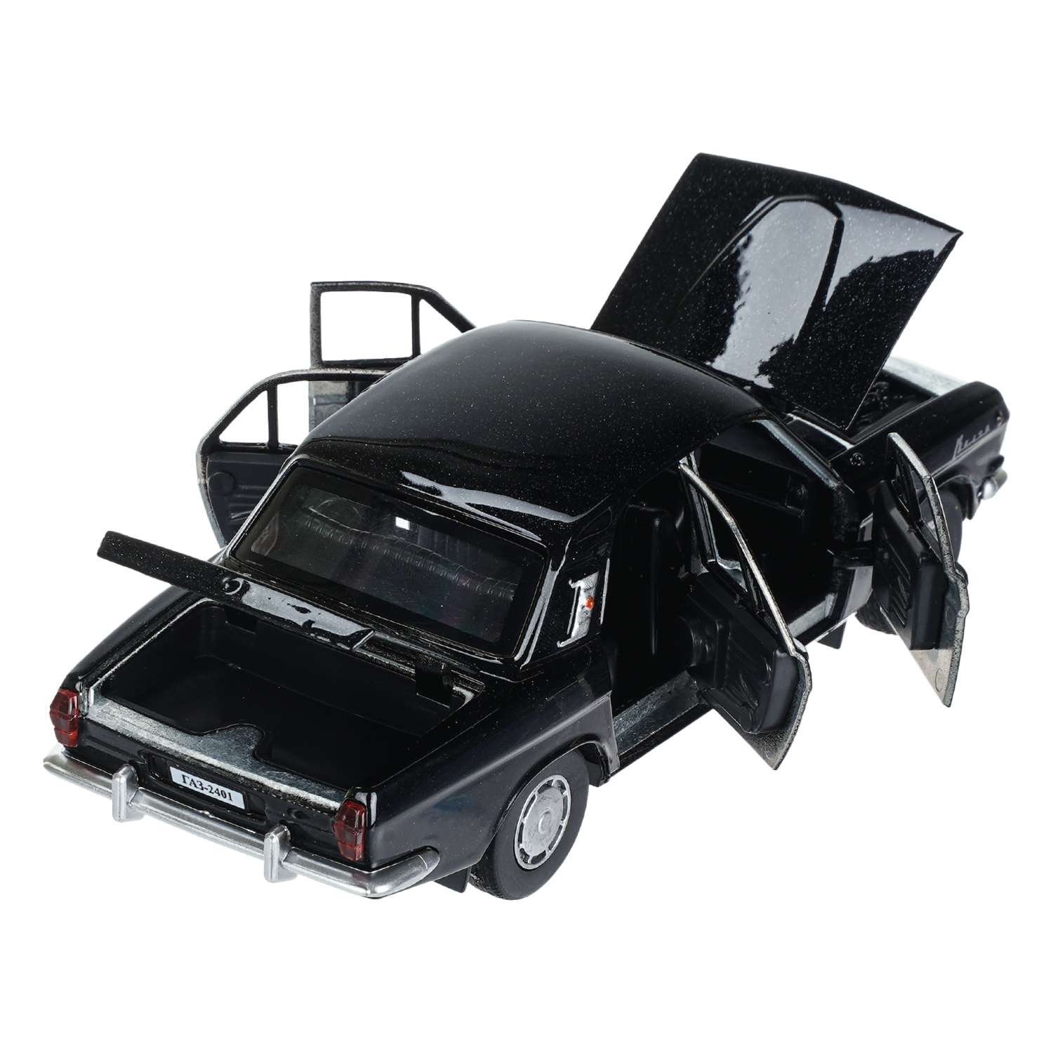 Автомобиль Технопарк ГАЗ Волга Черная 1:32 410484 - фото 4