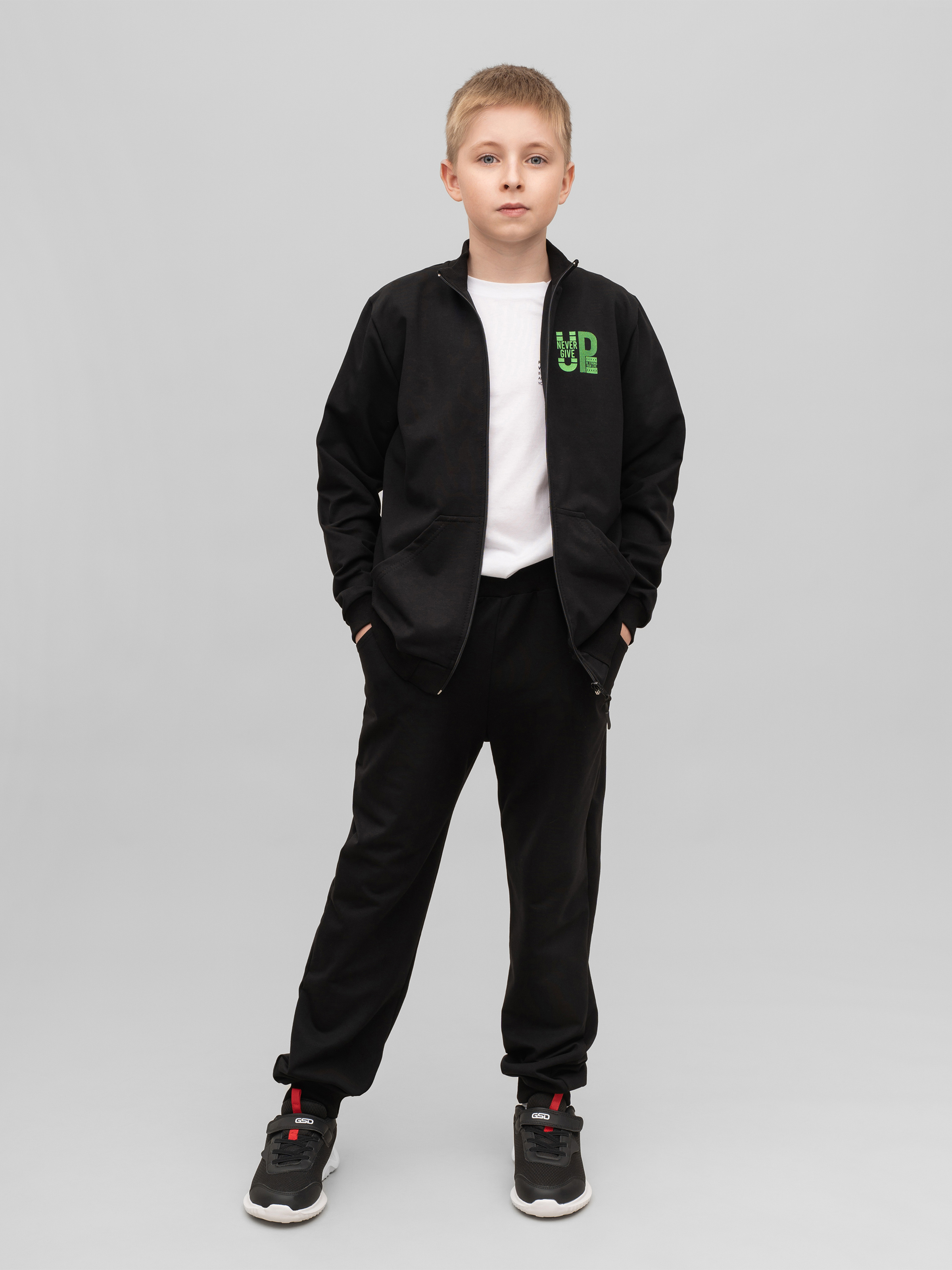 Спортивный костюм ULTRA 7062п-Ул черный не сдавайся - фото 1