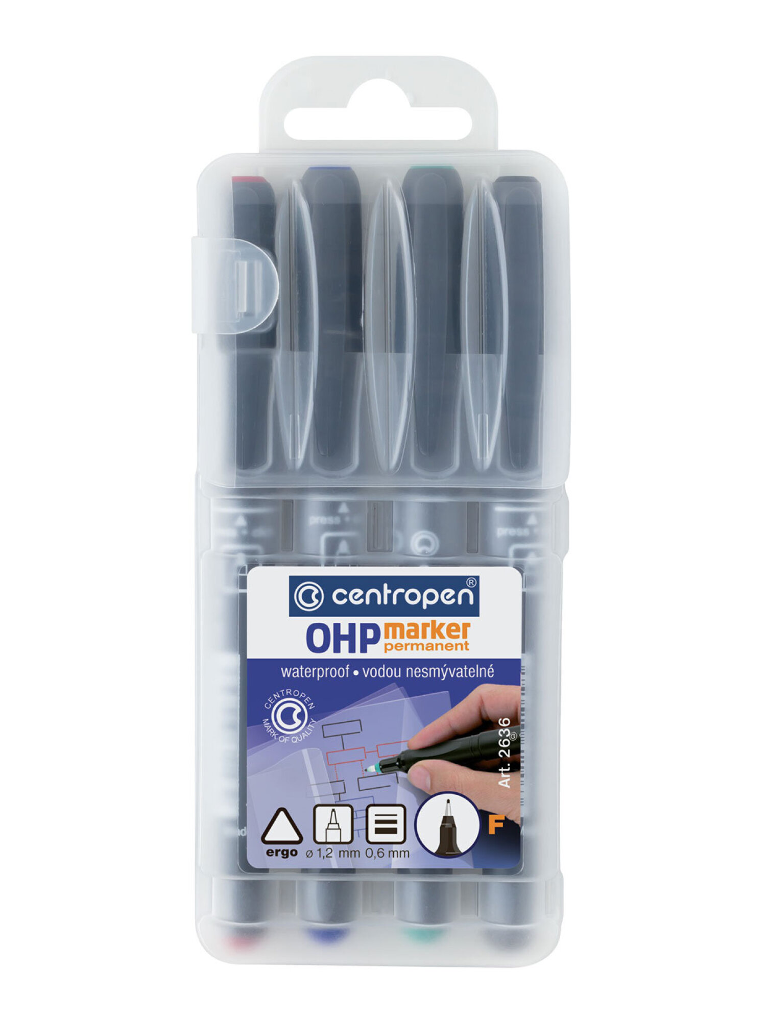 Маркеры Centropen перманентные 4 шт. - фото 6