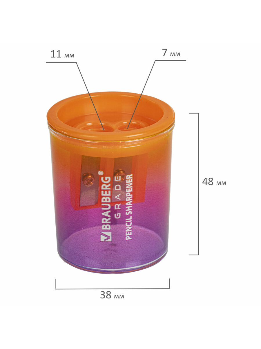 Точилка Brauberg 3 шт. - фото 13