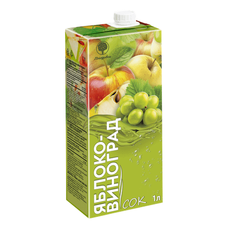 Сок Плодовое яблочно-виноградный 1 л