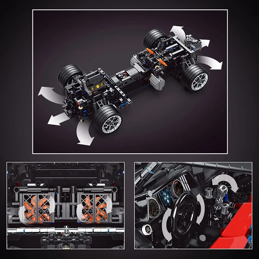 Конструктор Mould King Пикап Ford Hoonigan - фото 9