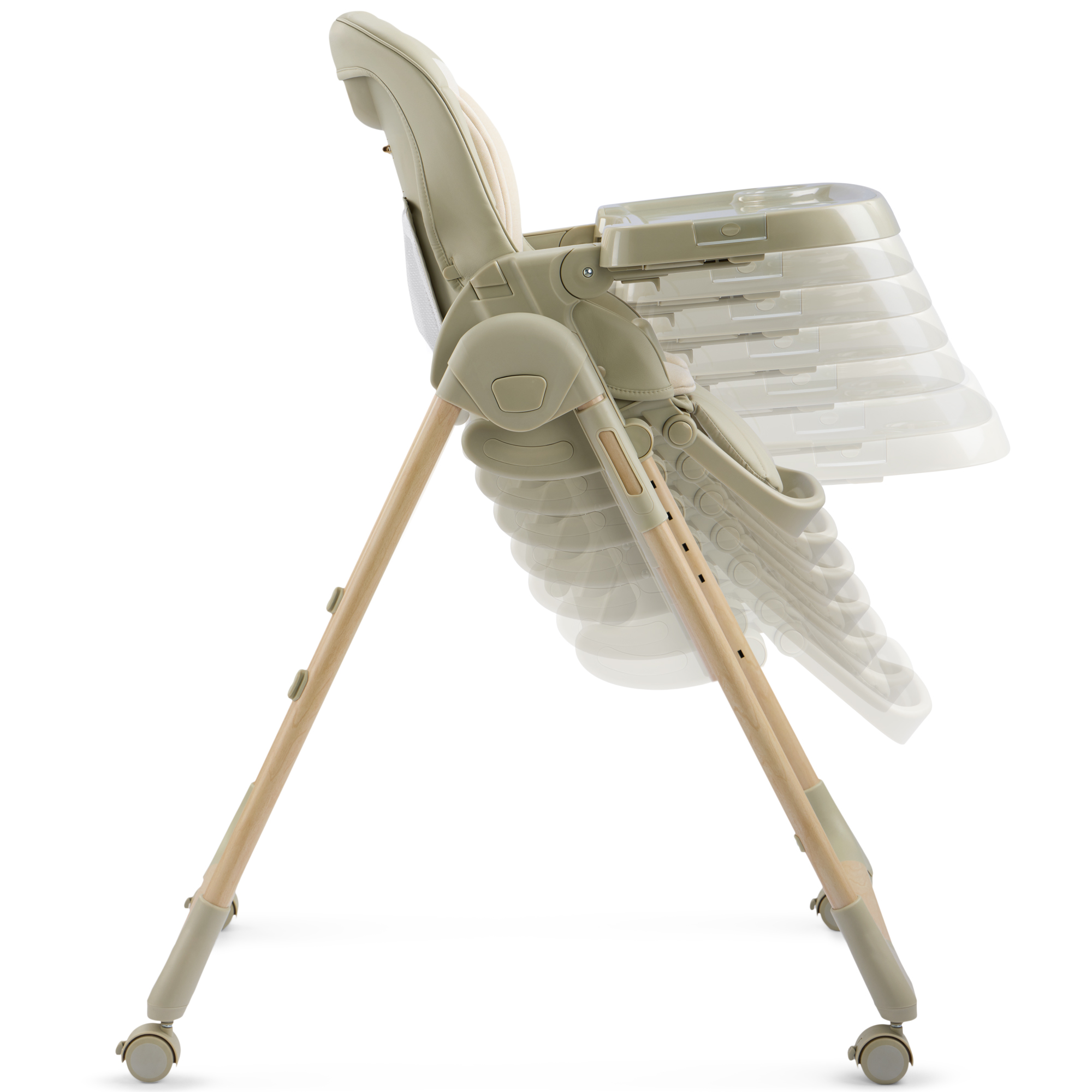 Стульчик для кормления Happy Baby WILLIAM LUX зеленый - фото 11