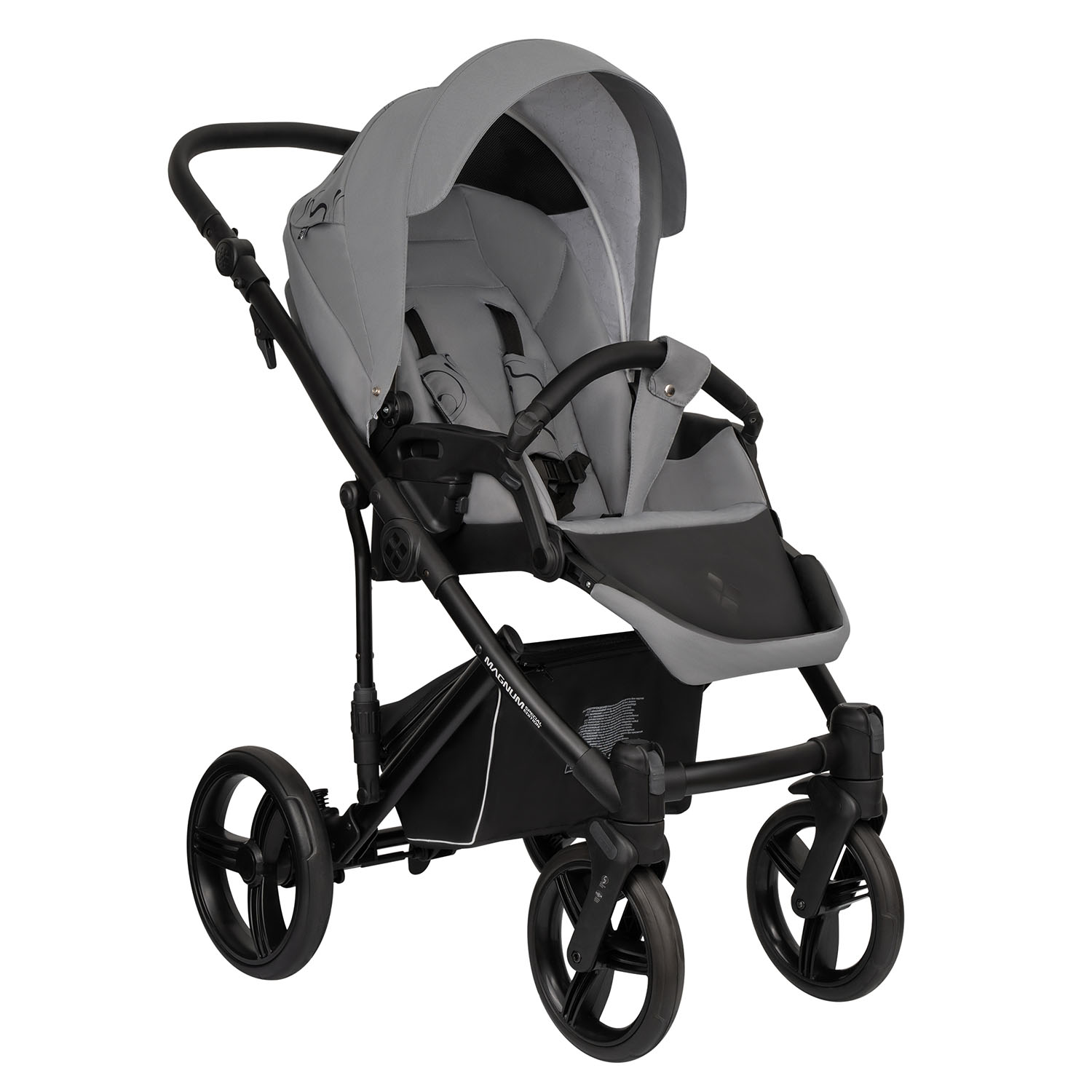 Коляска 2в1 Bebetto Magnum Light SE серый - фото 6